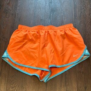 Nike Women's Running Shorts Orange Blue
